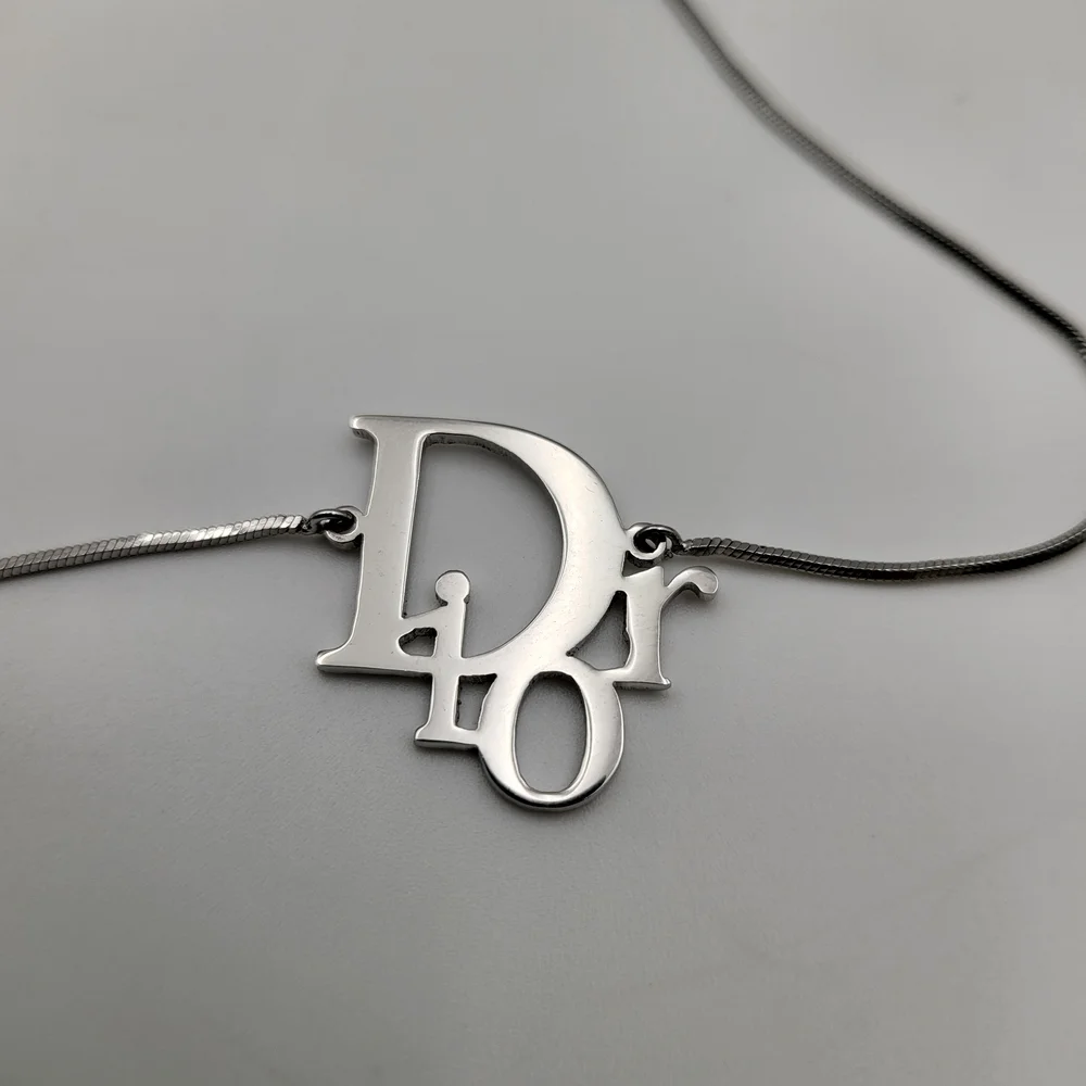 Christian Dior Pre- Owned Trotter Logo Necklace, Authentic... - Picture 3 of 13